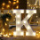 Hengsof LED Light-Up Letters A-M, Giant Marquee Sign for 2