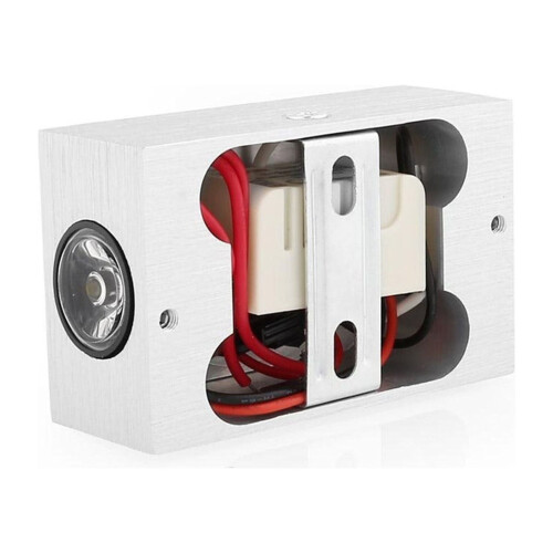 LED-Wandleuchte, warmweiß, quadratisch, 2er-Set 2