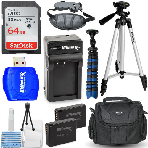 Canon DSLR Accessory Bundle with Batteries, Charger,