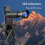 Φακός ζουμ κινητού τηλεφώνου Konghyp2in1 36x – Κιτ HD Universal με κλιπ, συμβατός με τα 6