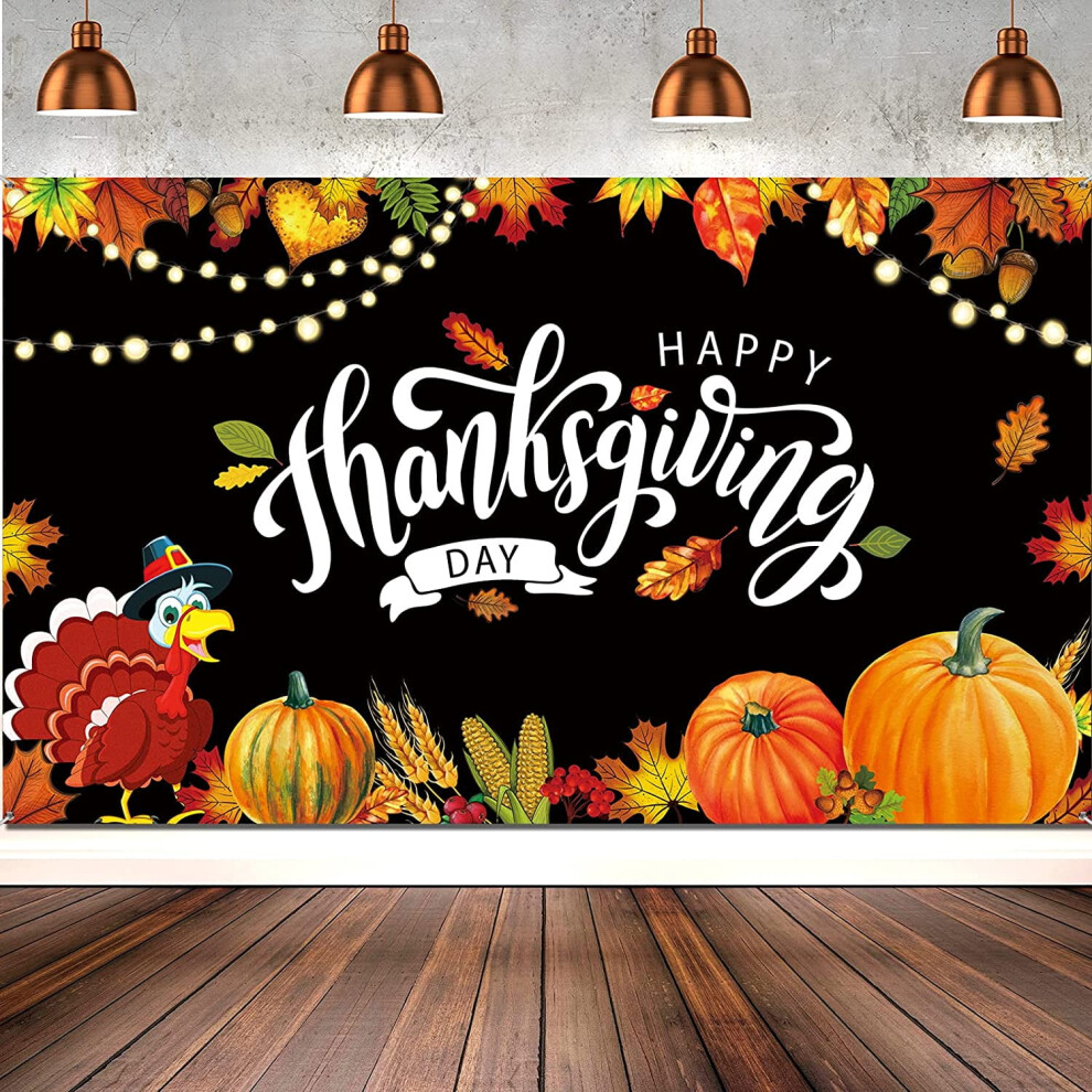 Thanksgiving Photography Backdrop Polyester Fall 10X12 Ft 9336866939767