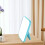 Makeup Mirror Portable Folding Desk Vanity 8 Inch Blue 5