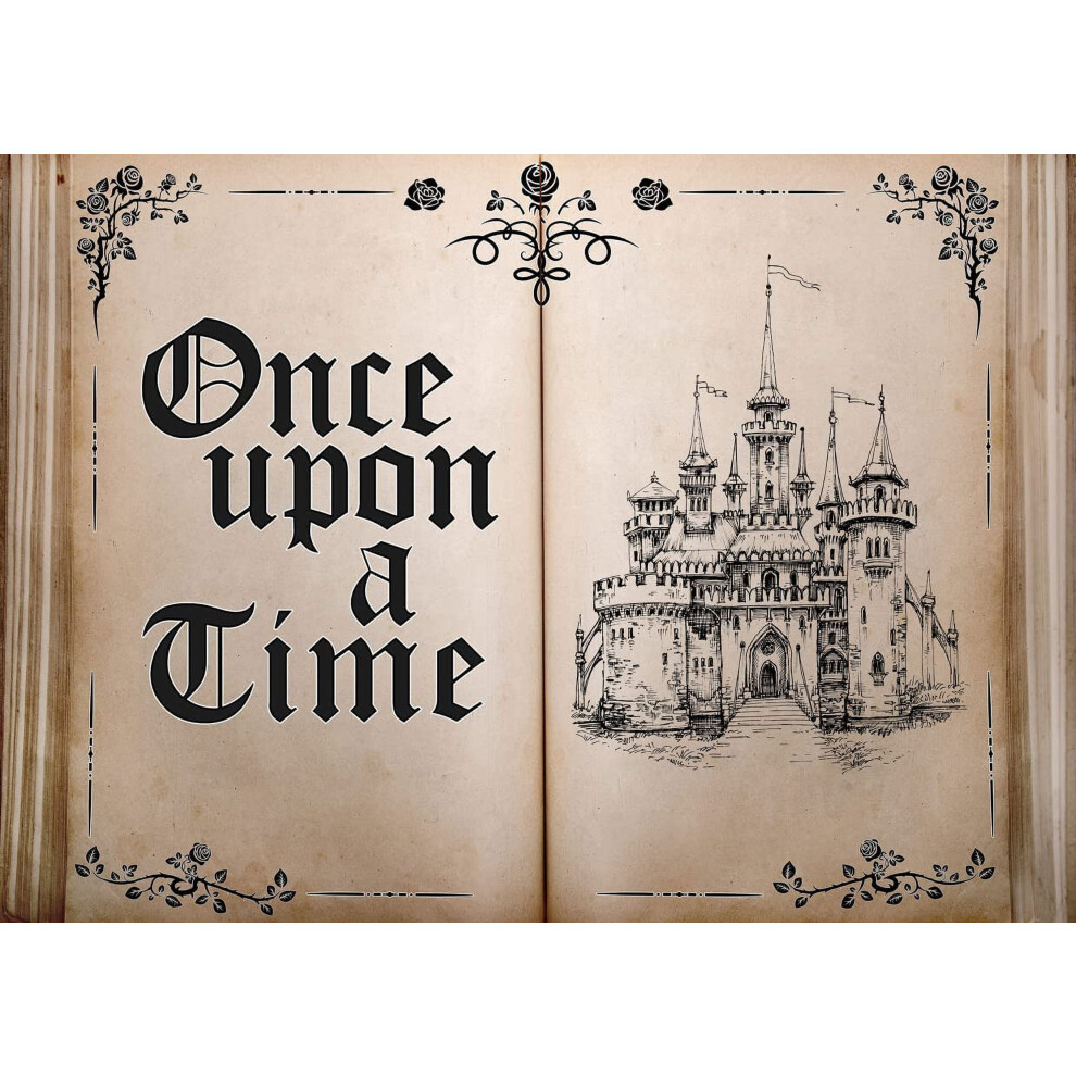 Fairy Tale Books Backdrop Ancient Castle Princess 7X5 Ft 9336866942385