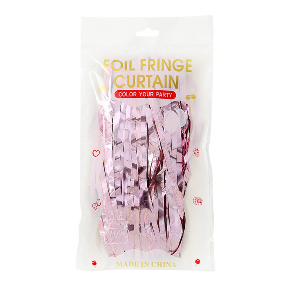 Foil Fringe Curtains Holiday Photo Backdrop 1 Pack Purple/Dark/Blue 9336866942729