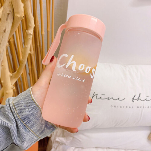 Hesroicy water bottle plastic 600ml heat resistant 2