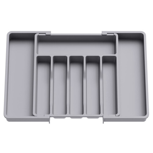 Cutlery Box Drawer Organizer Adjustable Width 1 Pack