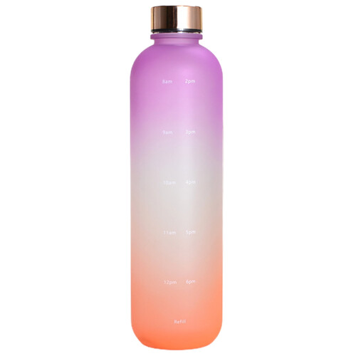Μπουκάλι νερού Hesroicy 1000ml με διαβάθμιση, αδιάβροχο, κατάλληλο για τρόφιμα με δείκτη 1