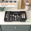 Cutlery Box Drawer Organizer Adjustable Width 1 Pack 3