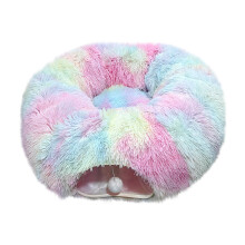 Cat Tunnel Bed Plush Full Moon Shape 1 Piece