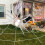White plush spider decoration for Halloween escape room 7