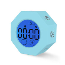 Mini Digital Timer LED Touch Control Octagon 1pc