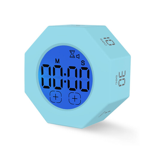 Mini Digital Timer LED Touch Control Octagon 1pc