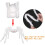 White plush spider decoration for Halloween escape room 6