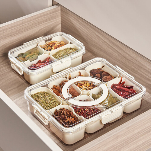 Recipiente para temperos com tampa, próprio para alimentos, de grande capacidade. 2