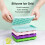 Non-Stick Silicone Ice Cube Tray with Lid 25 Grids 2pcs 5