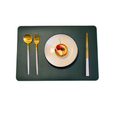 Waterproof Table Placemat Faux Leather Double-Sided