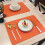 Waterproof Table Placemat Faux Leather Double-Sided 5