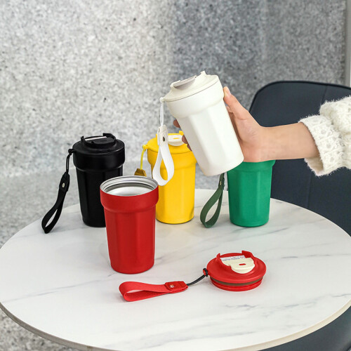 Vakuumisoleret kaffekop i rustfrit stål 12oz 1