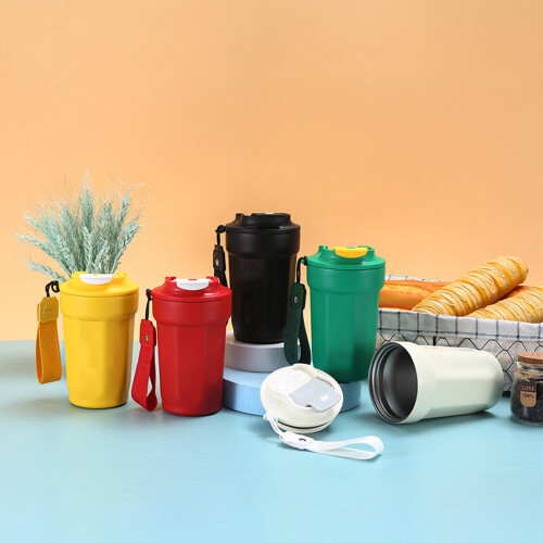 Vakuumisoleret kaffekop i rustfrit stål 12oz 2