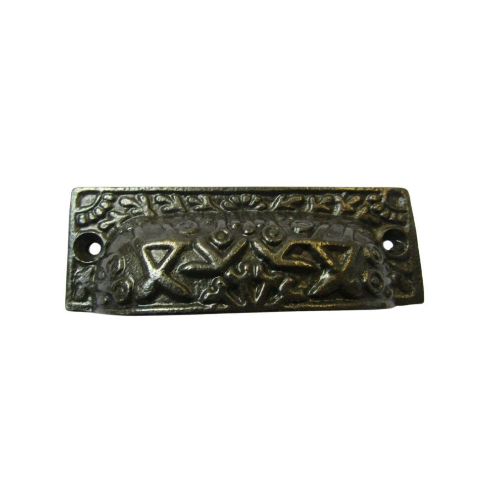 Rectangular Inca Cup Handle Antique On Iron 5057067901134