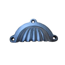 Fluted With Lugs Cup Pull Handle Black Antique