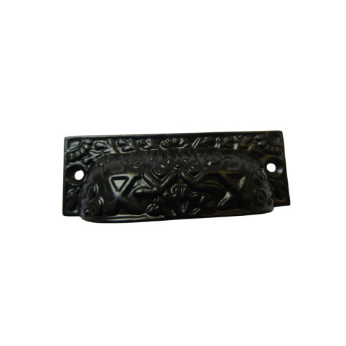 Rectangular Inca Cup handle Black on Iron