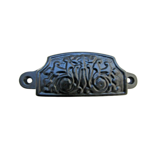 Decorative Cup Pull Handle Black Antique