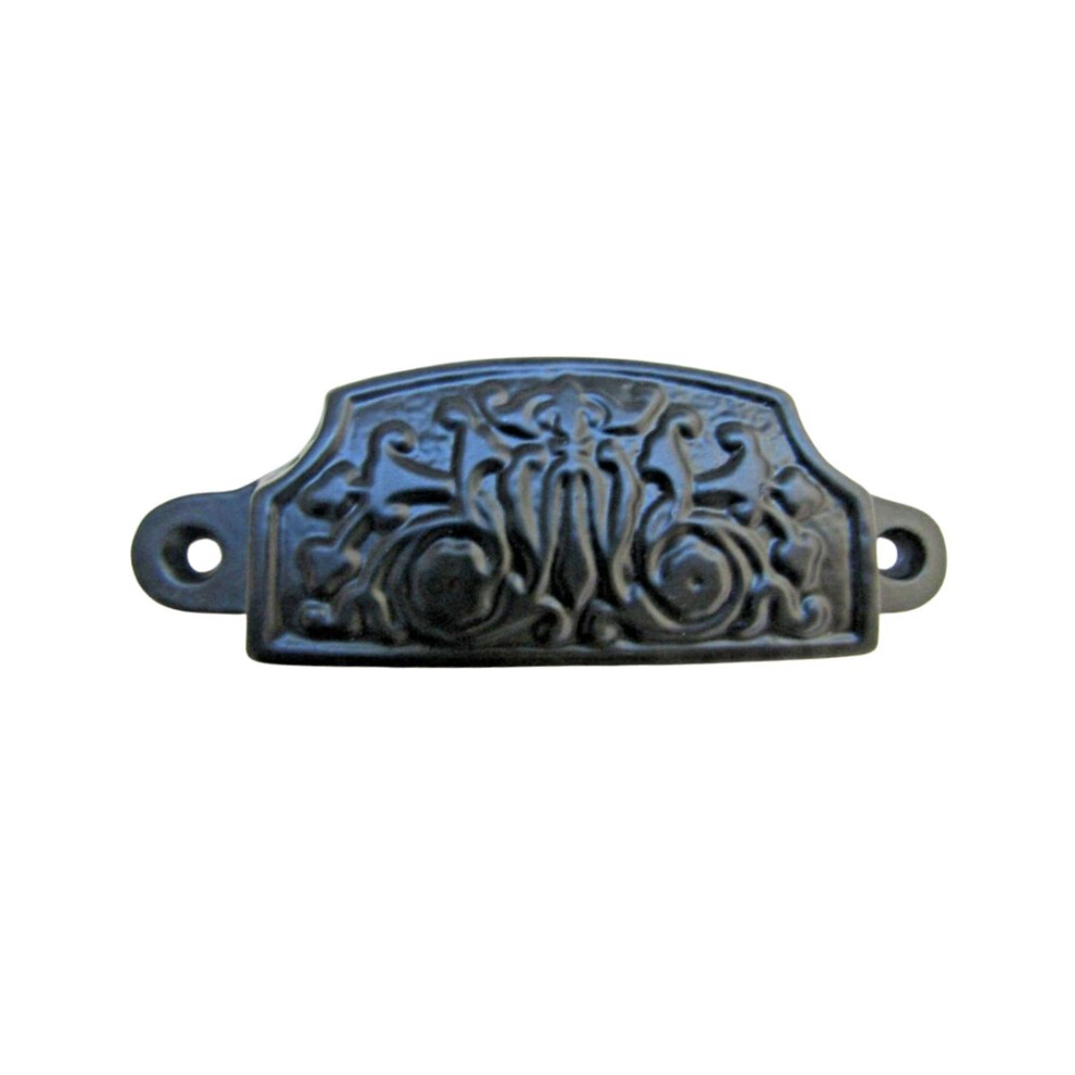 Decorative Cup Pull Handle Black Antique 5055979723158