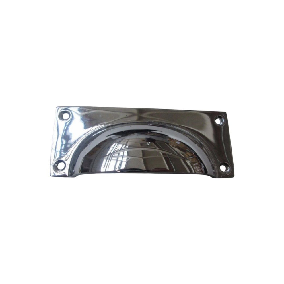 Small Rectangular Cup Handle Polished Chrome 5057067580537