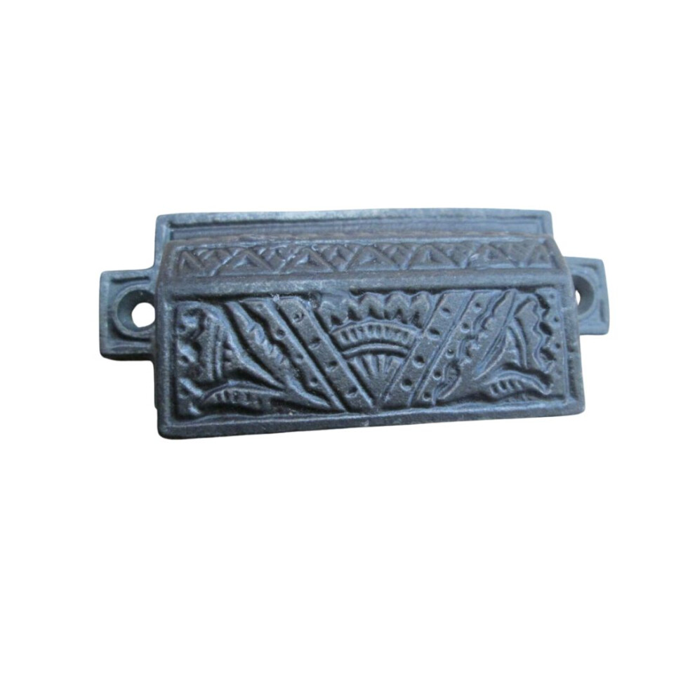 Square Decorative Cup Pull Handle Antique Iron 5055979723073