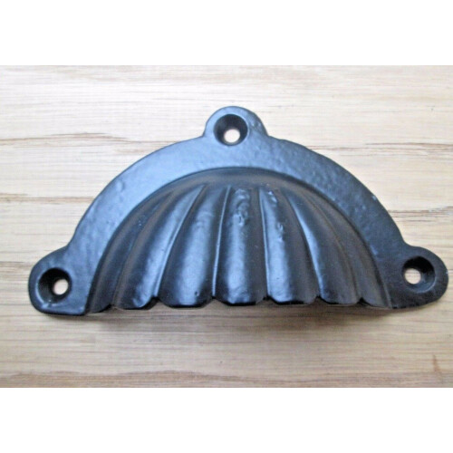 Fluted With Lugs Cup Pull Handle Black Antique 2