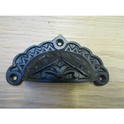 Edwardian Black Antique Cup Pull Handle 2