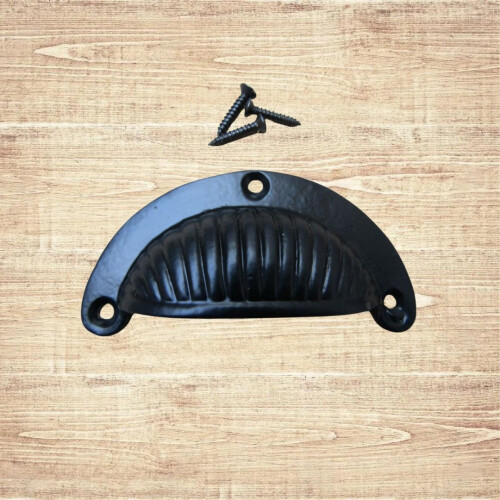 Sunrise Cup Pull Handle Black Antique 1