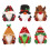 Christmas tableware protectors with Santa, snowman, 4