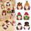 Christmas tableware protectors with Santa, snowman, 5