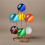 Crystal   Spheres Metal Holder Saving Space Multipurpose  Display Stand Crystal  Base for Bookcase,D 6