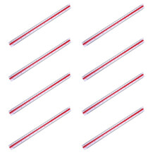 8X 1:20 1:25 1:50 1:75 1:100 1:125 Plastic Triangular Scale Ruler