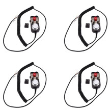 4X Universal Cnc 4 Axis Mpg Pendant Hand Wheel 100 Pulse 5V & Emergency Stop Cnc Router Handwheel 4Axis Type