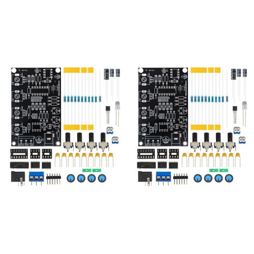 2X ICL8038 Function Signal Generator Module Sine Square Triangle Signal Generators DIY Welding Practice Kit Without Case
