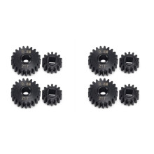 8Pcs Overdrive Steel Portal Axle Gear Set 21T 14T for 1/10 RC Crawler Car Axial SCX10 III Capra Upgrade Parts
