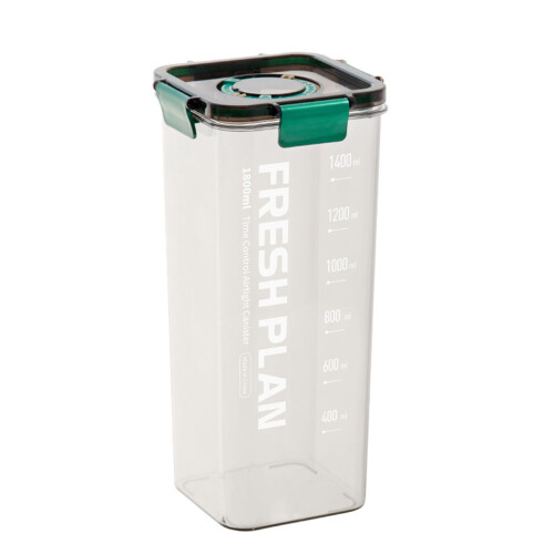 Recipient transparent etanș pentru depozitarea alimentelor cu capac, 1 pachet 1