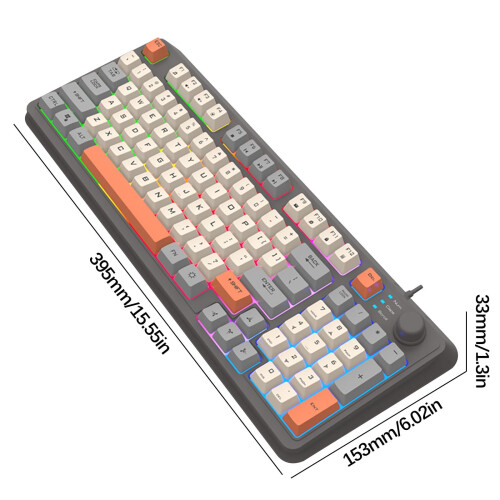 Gaming Keyboard Mechanical 104 Keys Wired RGB 1