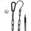 Adjustable Metal Hanging Chain S Hook for Heavy Ornaments Black Coated 2Sets 7
