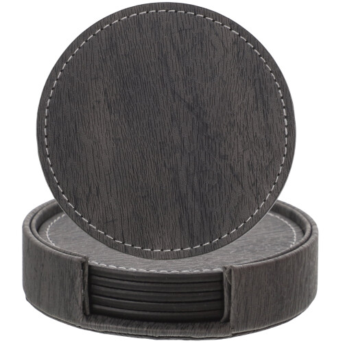 Leather Coaster Round Insulated Cup Pad 4 Pack
