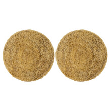 Loofah onderzetter warmte-isolerende pad (2 stuks)