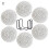 Set di 6 sottobicchieri minimalisti in cotone con supporto 2