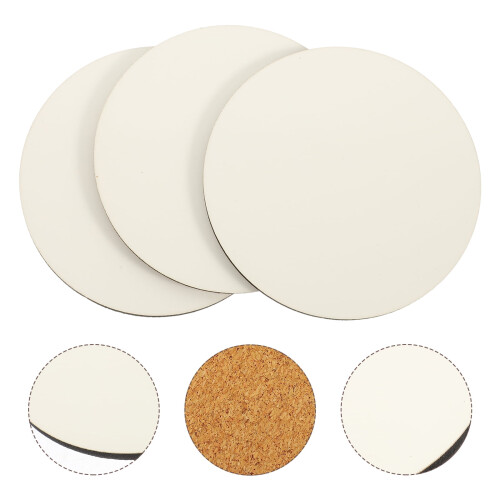Sublimation Cup Coasters Wooden Discs 3pcs 1