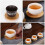 Round bamboo coaster set 4 pcs non-slip drink mat 3