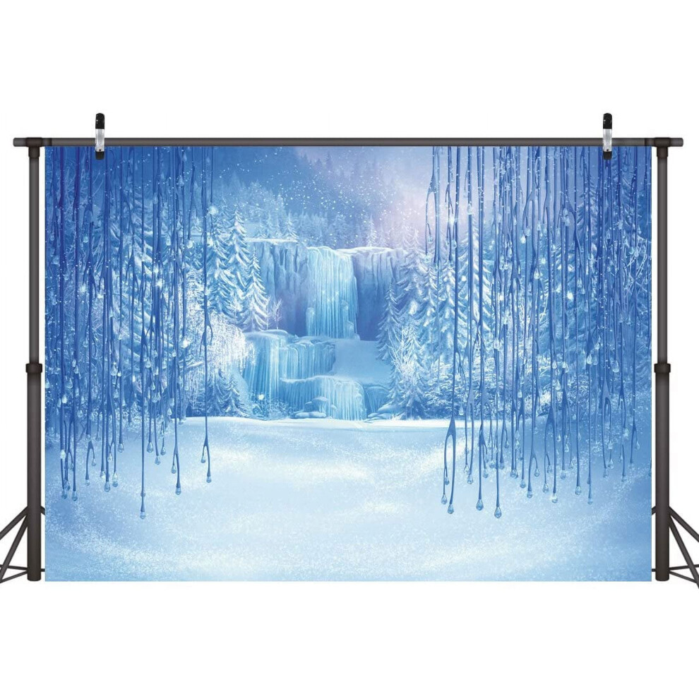 Photography Backdrop Ice And Snow 7X5 Ft White 9336866942675