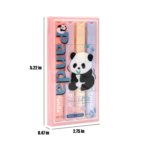 Panda överstrykningspenna snedställd 4 st 2